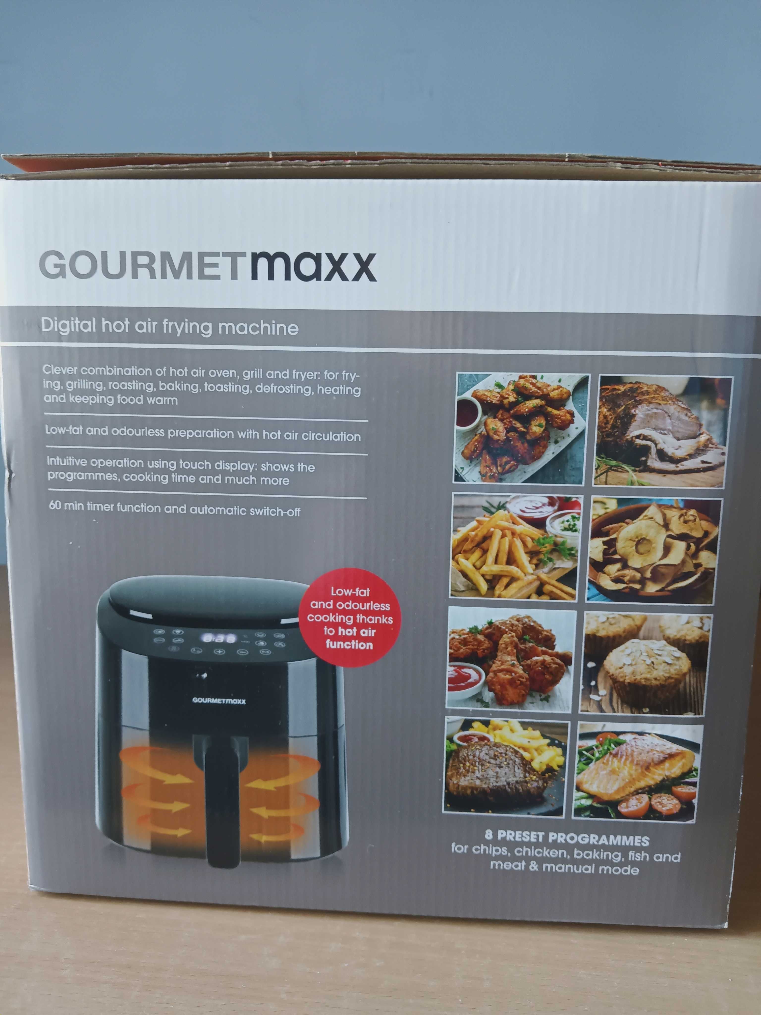 GourmetMaxx Hot Air Fryer, negru