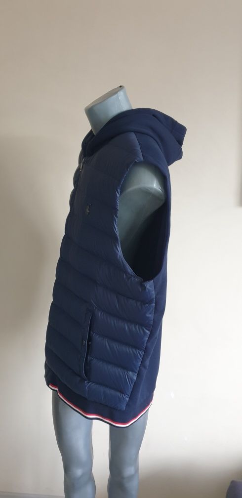 POLO Ralph Lauren Down Vest Hoodie 2XL ОРИГИНАЛЕН МЪЖКИ Пух Елек!