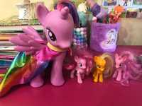 My Little Pony Pinky   și  3 pony mici