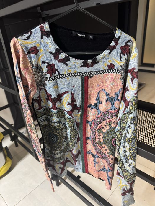 Desigual блуза от финно машинно плетиво