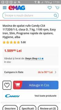 Masina de spalat Candy