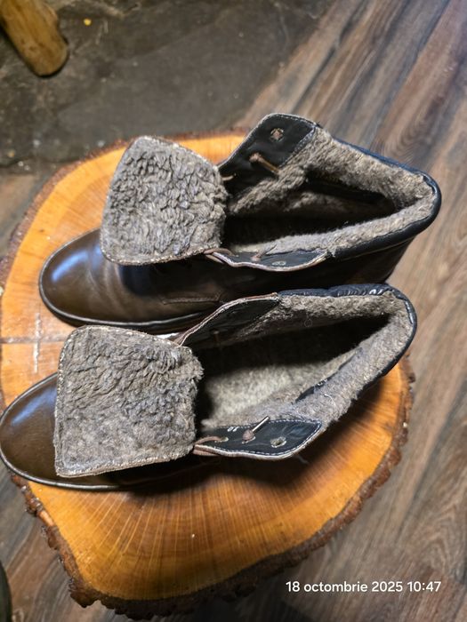 Ghete iarna Huși Puppies, îmblanite cu blana naturala, marime 44