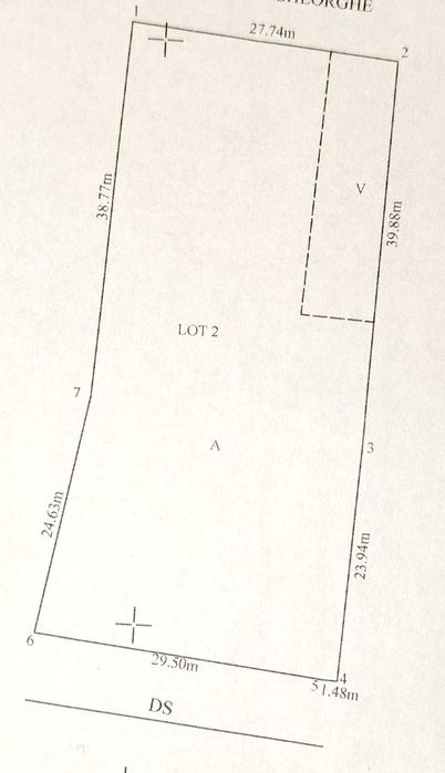 Vând 1820 mp teren intravilan Cudalbi în zonă centrală neinundabilă.