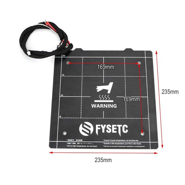 Kit PCB magnetic heated bed, 24V, 235x235mm, Biqu SSS, Ender 3