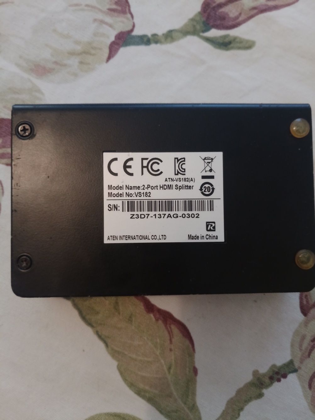 HDMI Splitter ATEN Model vs182