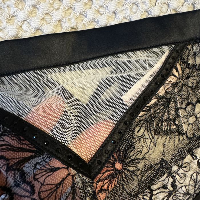 Victorias Secret Embroider LUXE Mini Lace Up High Waist bikini