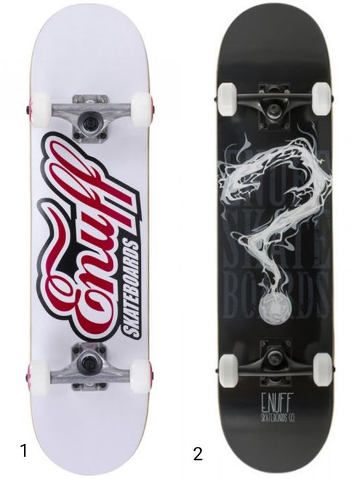 skateboard enuff pyro classic logo alb white copii baieti fete