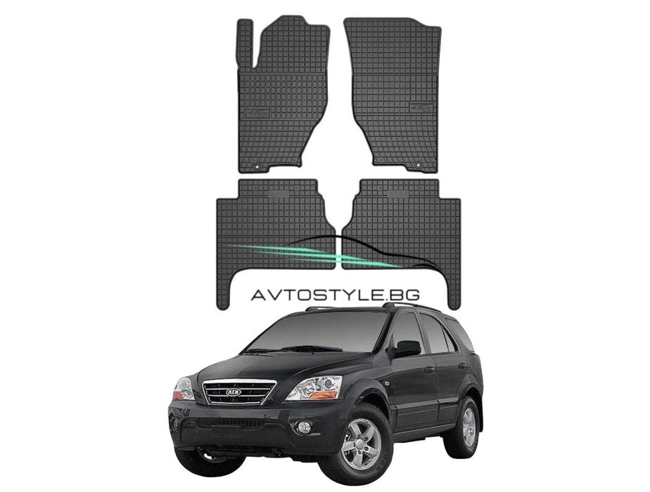Гумени стелки зa KIA Sorento 2002-2011 г .,  Frogum - El Toro