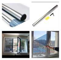 Folie Silver Oglinda reflexiva geamuri cladiri,birouri,case,apartament