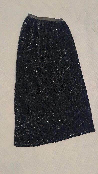 Юбка блестящая с пайетками