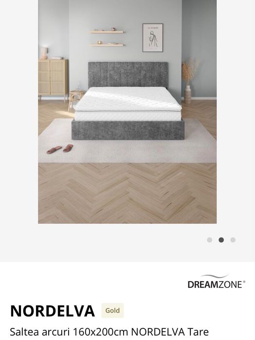 Vand Saltea nouă NORDELVA Gold 160x200cm – Preț special 1800 RON!