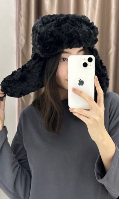 Срочно продам ушанку черную, стандарт рр