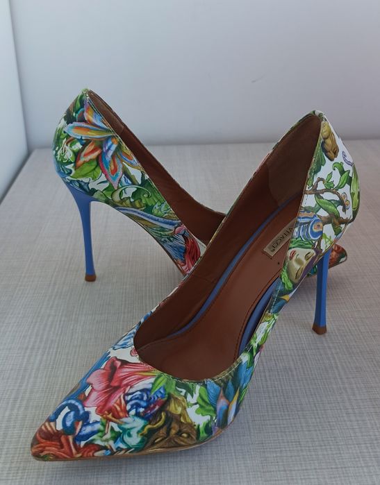 Pantofi eleganți stiletto multicolor mărimea 36