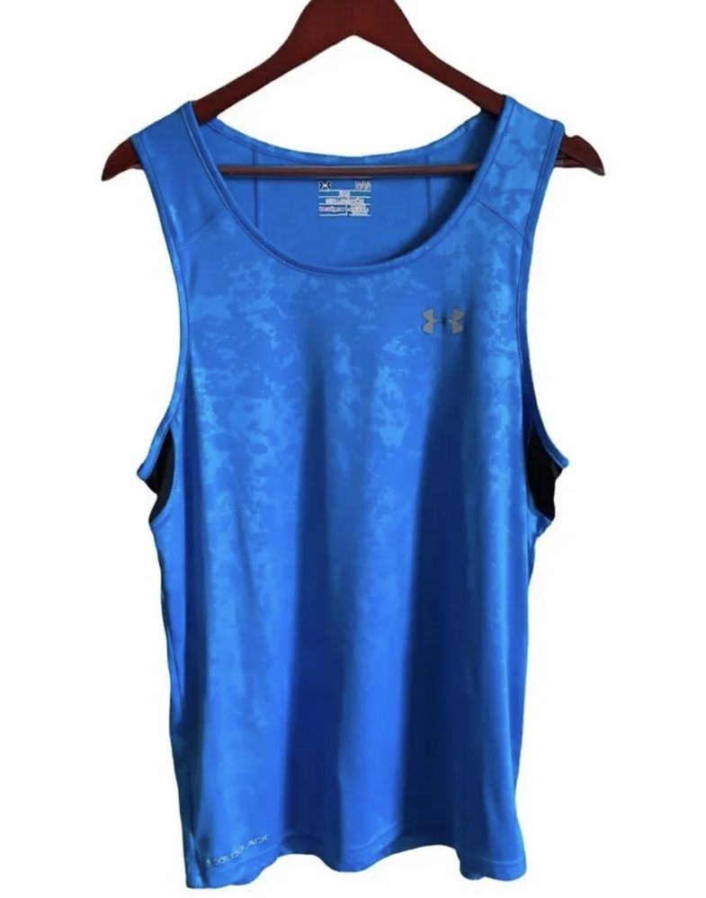 Under Armour Men's UA Coldblack Run Singlet Blue Син Потник