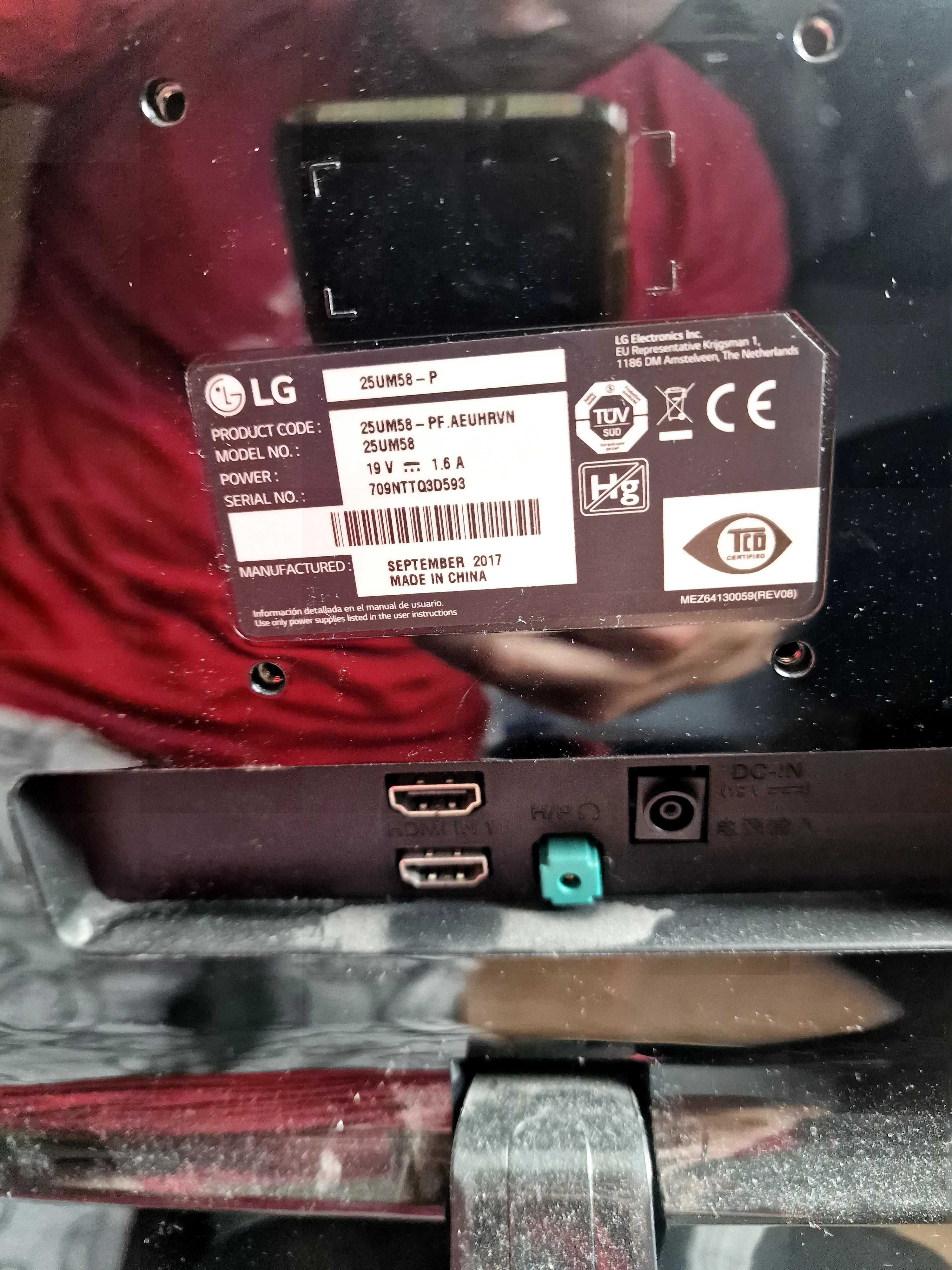 Vand monitor LG de 60hz