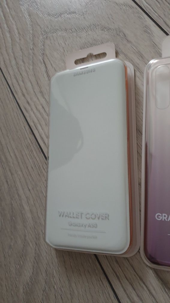 Husa Samsung A50 Wallet cover alba, spate Gradation Cover Noua