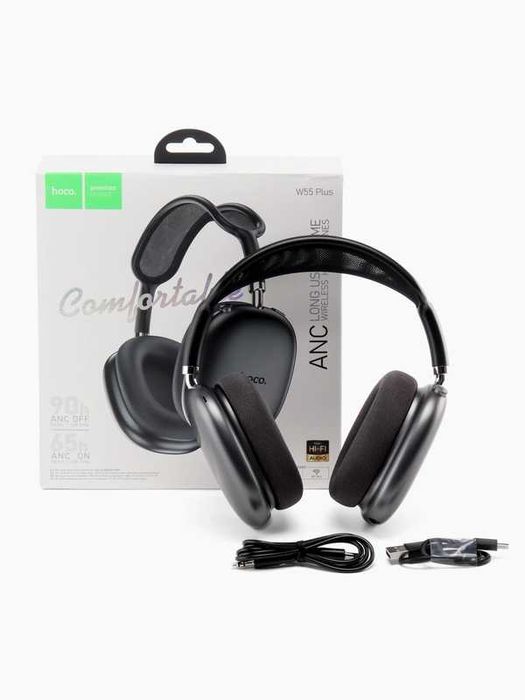 Hoco W55 Plus — Премиальные Беспроводные Наушники с ANC. Есть доставка