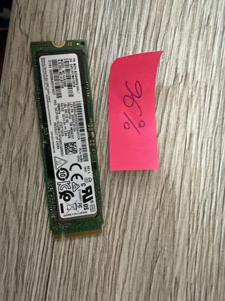 SSD M2 256 gb >94% viata