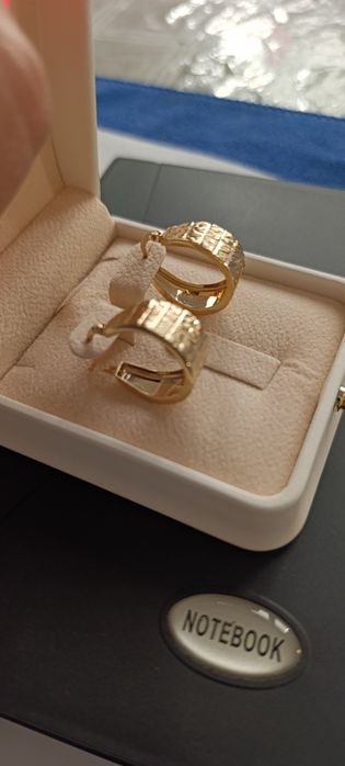 Золотые серьги цвет жёлтый, проба 585,вес 4,14 гр