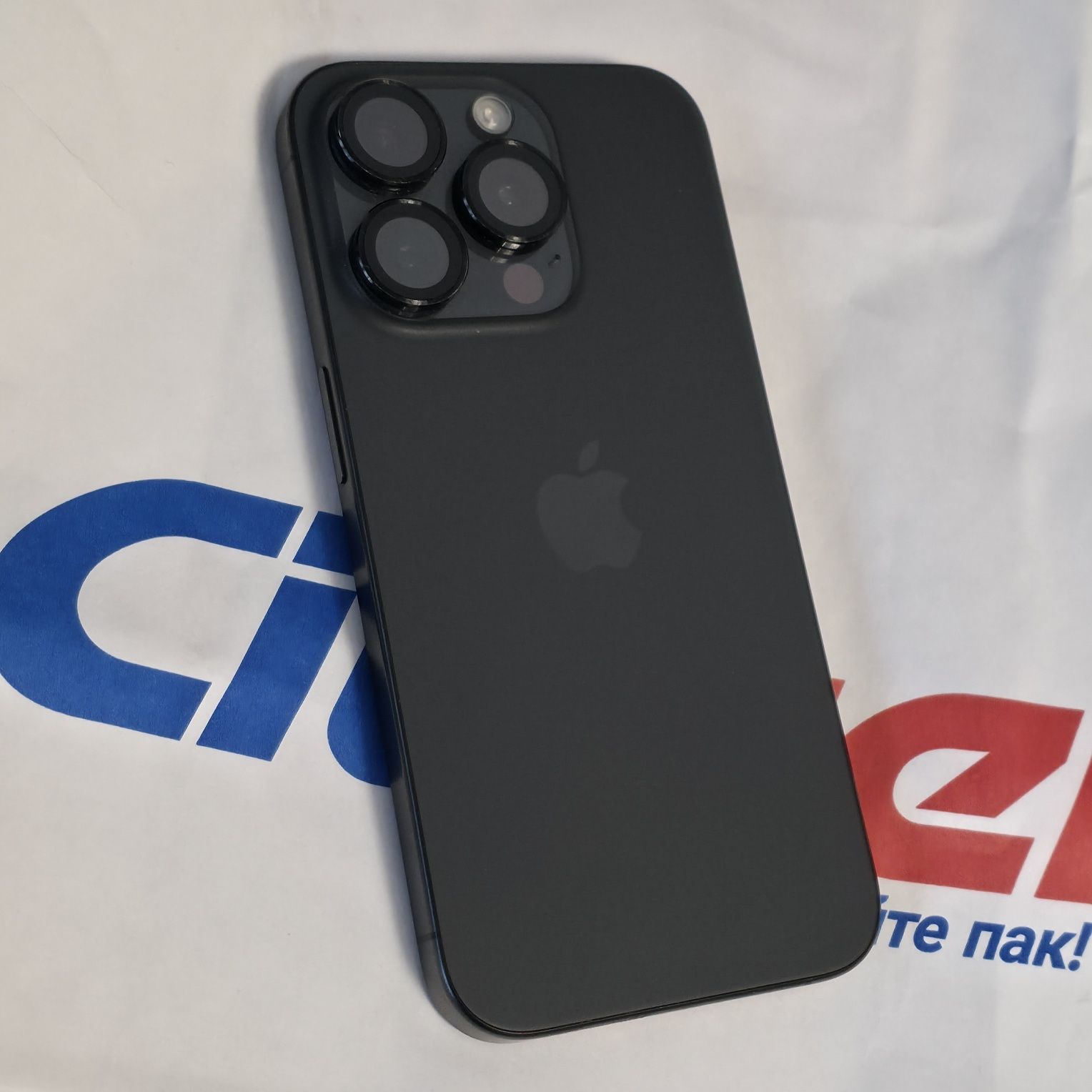 КАТО НОВ 256GB iPhone 15 Pro CityTel Гаранция 2025г. Black / Черен
