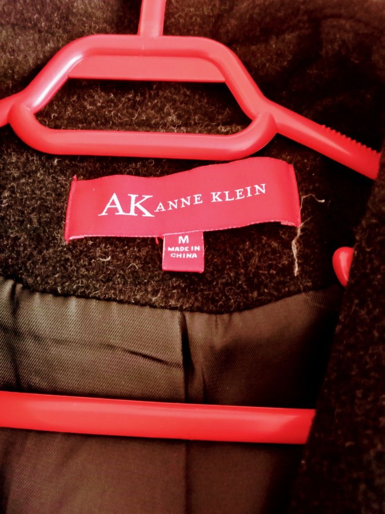 Palton nou Anne Klein original din 80% lână din SUA mărimea 44
