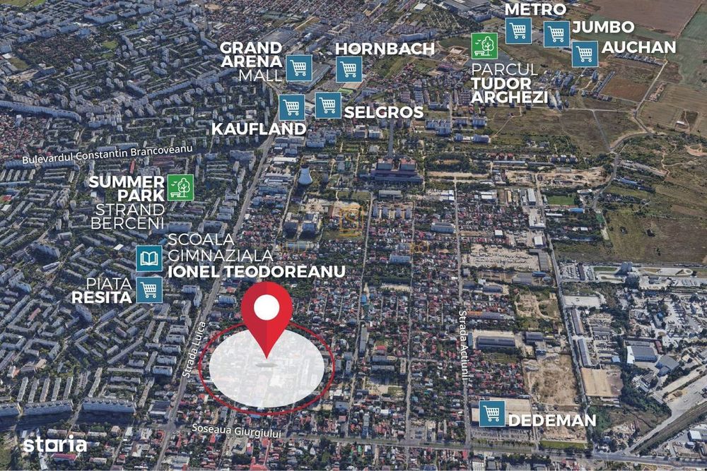 Teren intravilan 869 mp, casa locuibila si anexe,Soseaua Giurgiului,S4