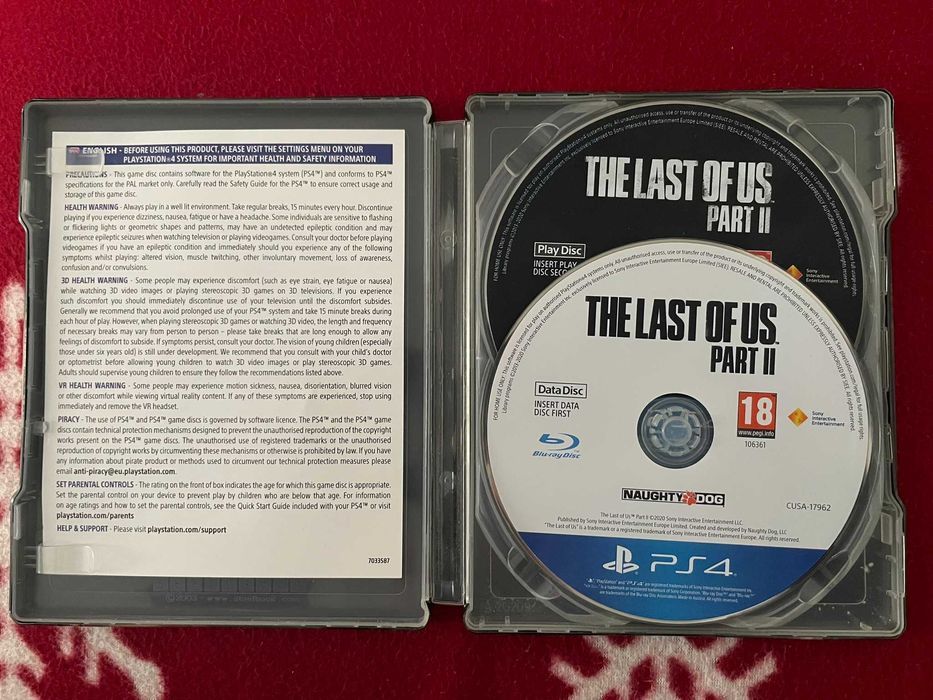 2 x jocuri ps4 steelbook star wars battlefront & the last of us part 2