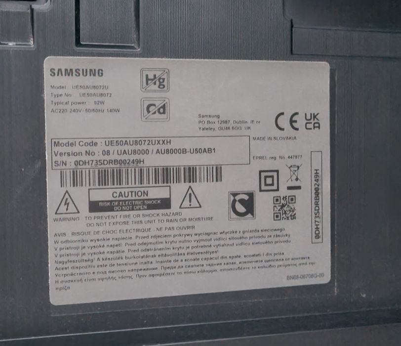 TV Samsung Smart 125 cm - DEFECT