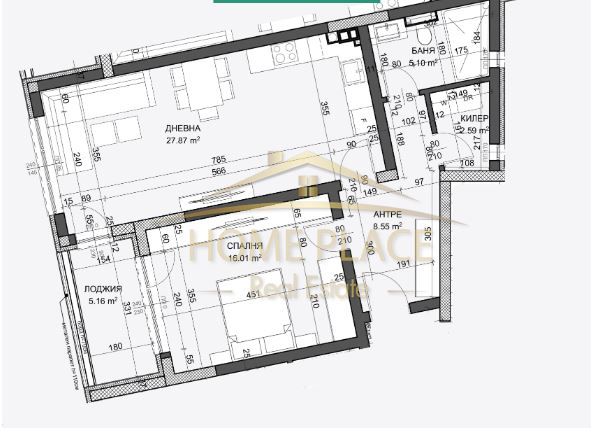 Продава се Двустаен апартамент в Варна, Възраждане 4 - 90 кв.м за 1158 €/кв.м - Снимка #1