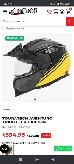 Каска за мотор Touratech Aventuro Traveller Carbone