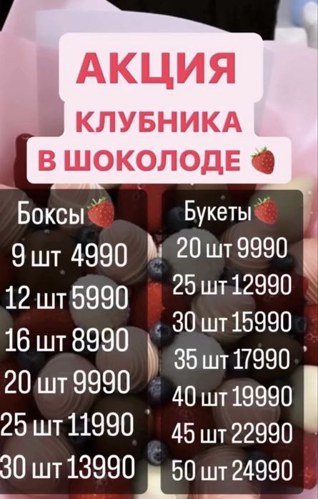 Клубника в Шоколаде Скидка букеты