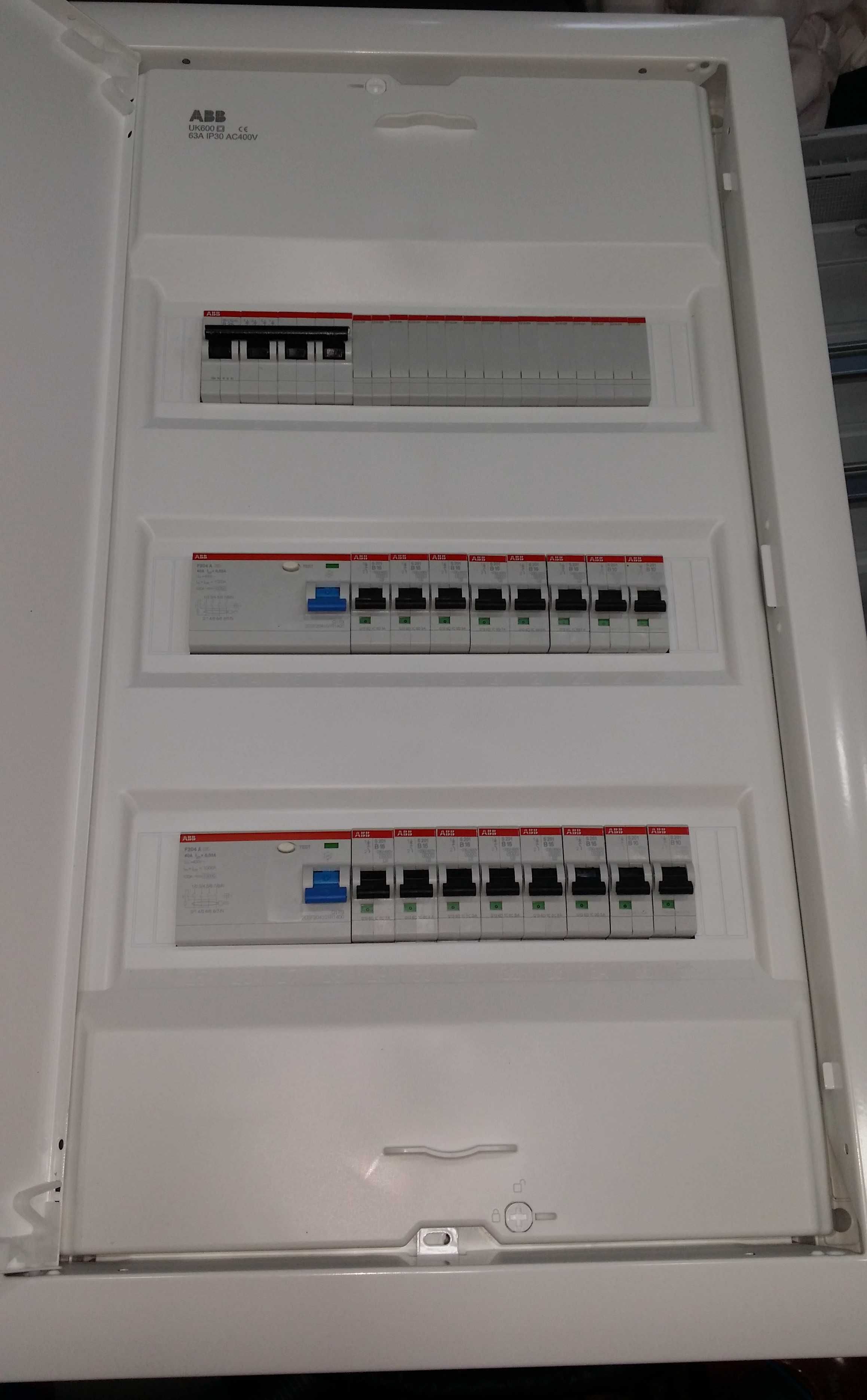 Tablou electric ABB, ECHIPATE noi, AFDD RCBO, RCCB, SPD