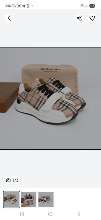Adidasi Burberry copii