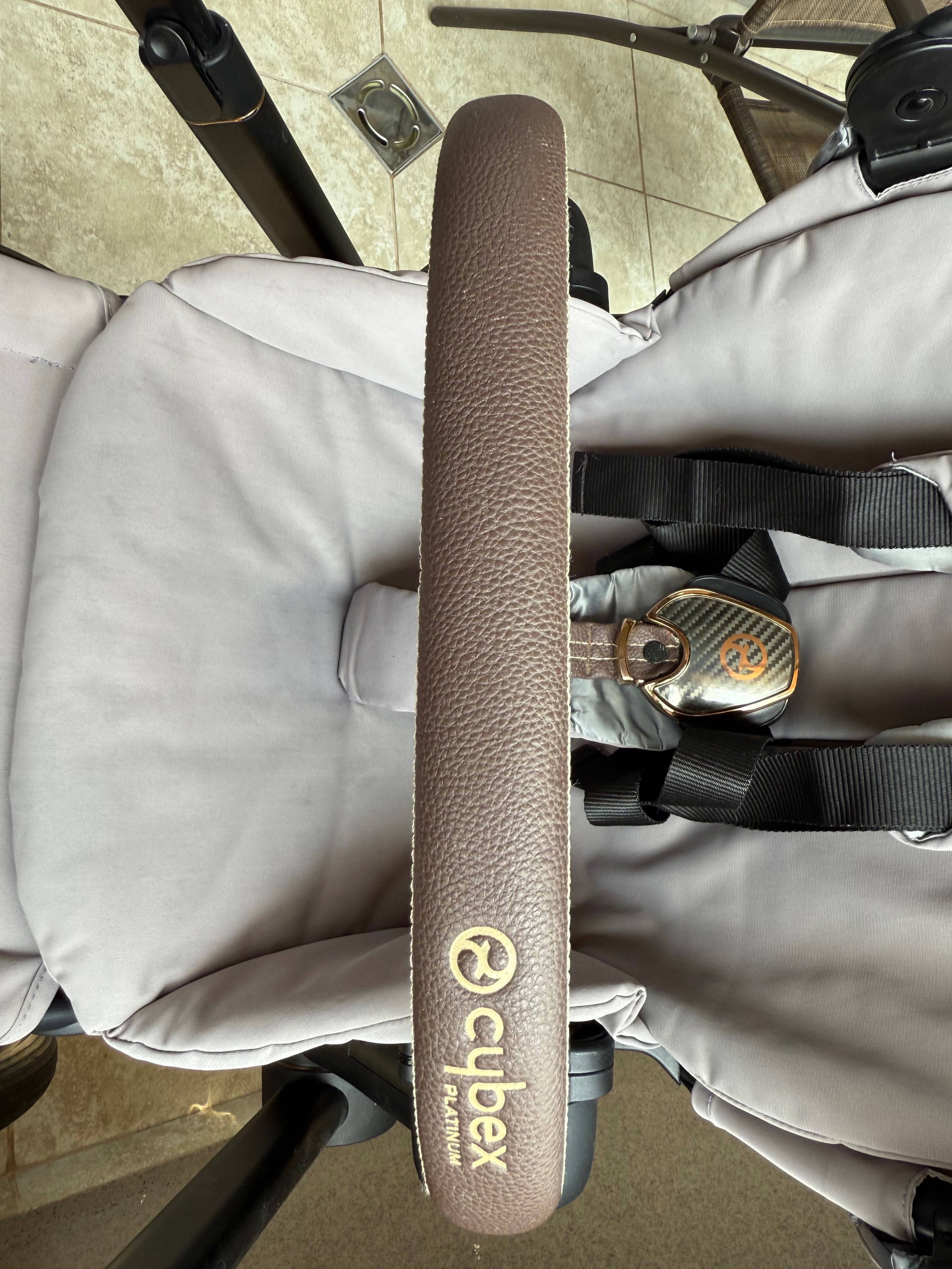 Cybex priam lux Manhattan Grey / rose gold шаси