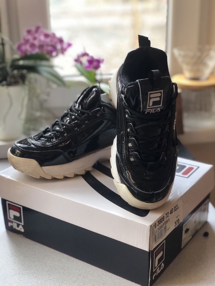 Fila Disruptor II Premium Patent Black-White 37.5