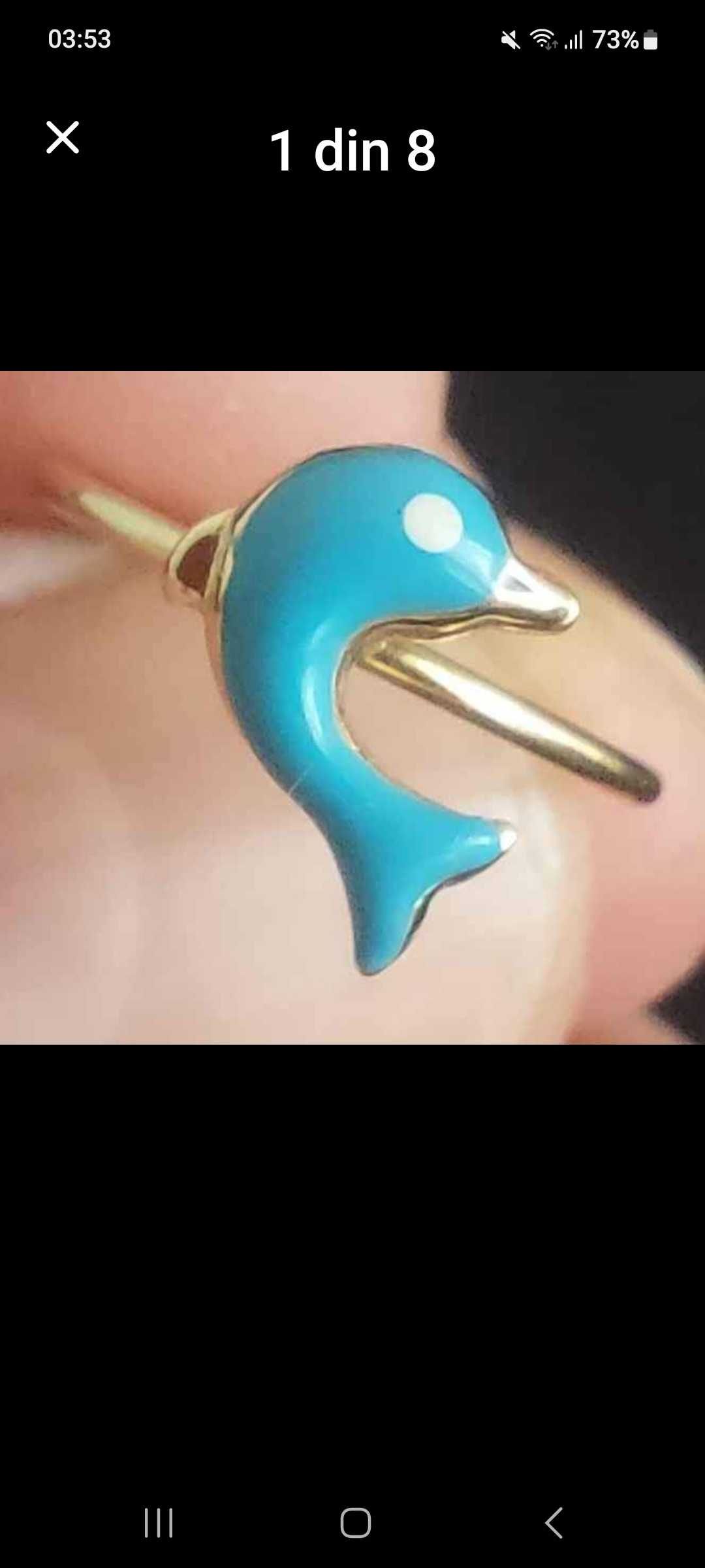 Inel aur 14k copii  
1 cm jumatelargime 0.82g  Ca nou.