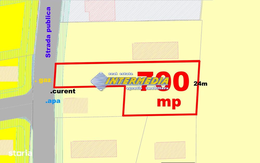 Teren intravilan de vanzare 700 mp Alba Micesti cu utilitati