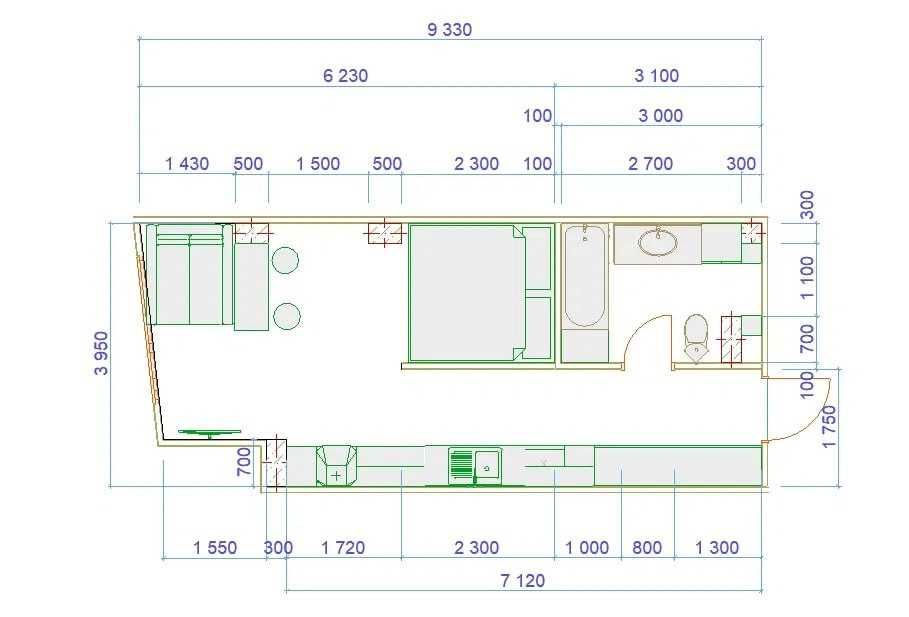 ;МирзоУлугбек‼️SmartHouse 1к квартира 33м2 евро студия БузБазар метро