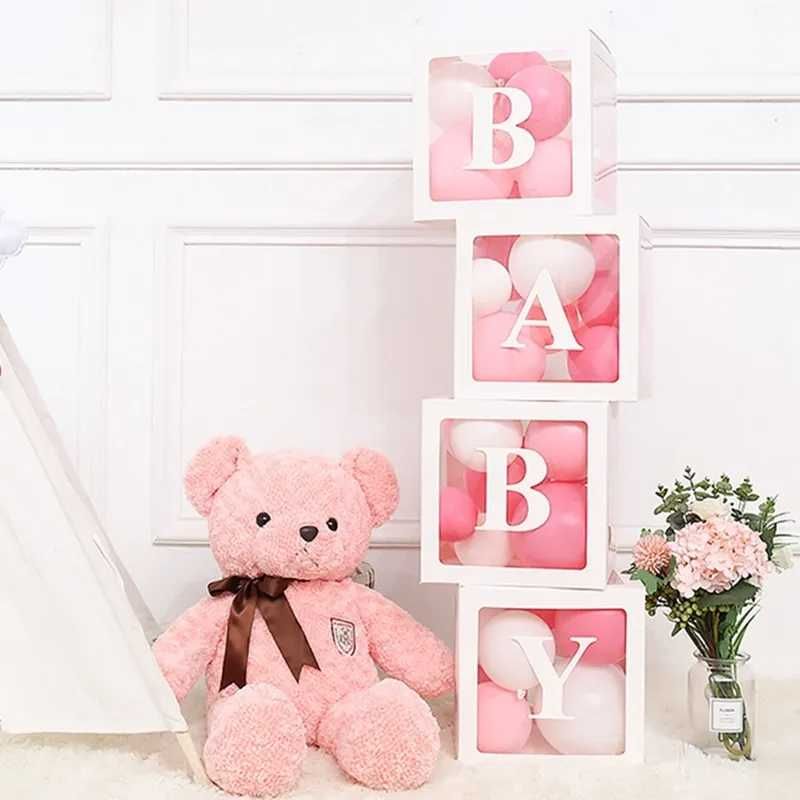 Кутии за декорация украса за бебе дете Кутия за балони BABY рожден ден