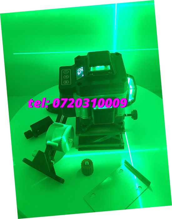 Promotie  Nivela Fascicul Verde  4d 16 Linii 30m Cu Detector Miez Ge