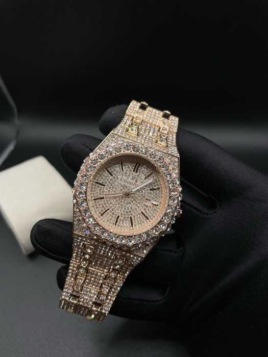 Audemars Piguet AP Royal Oak Iced Out Диамантен часовник 41мм