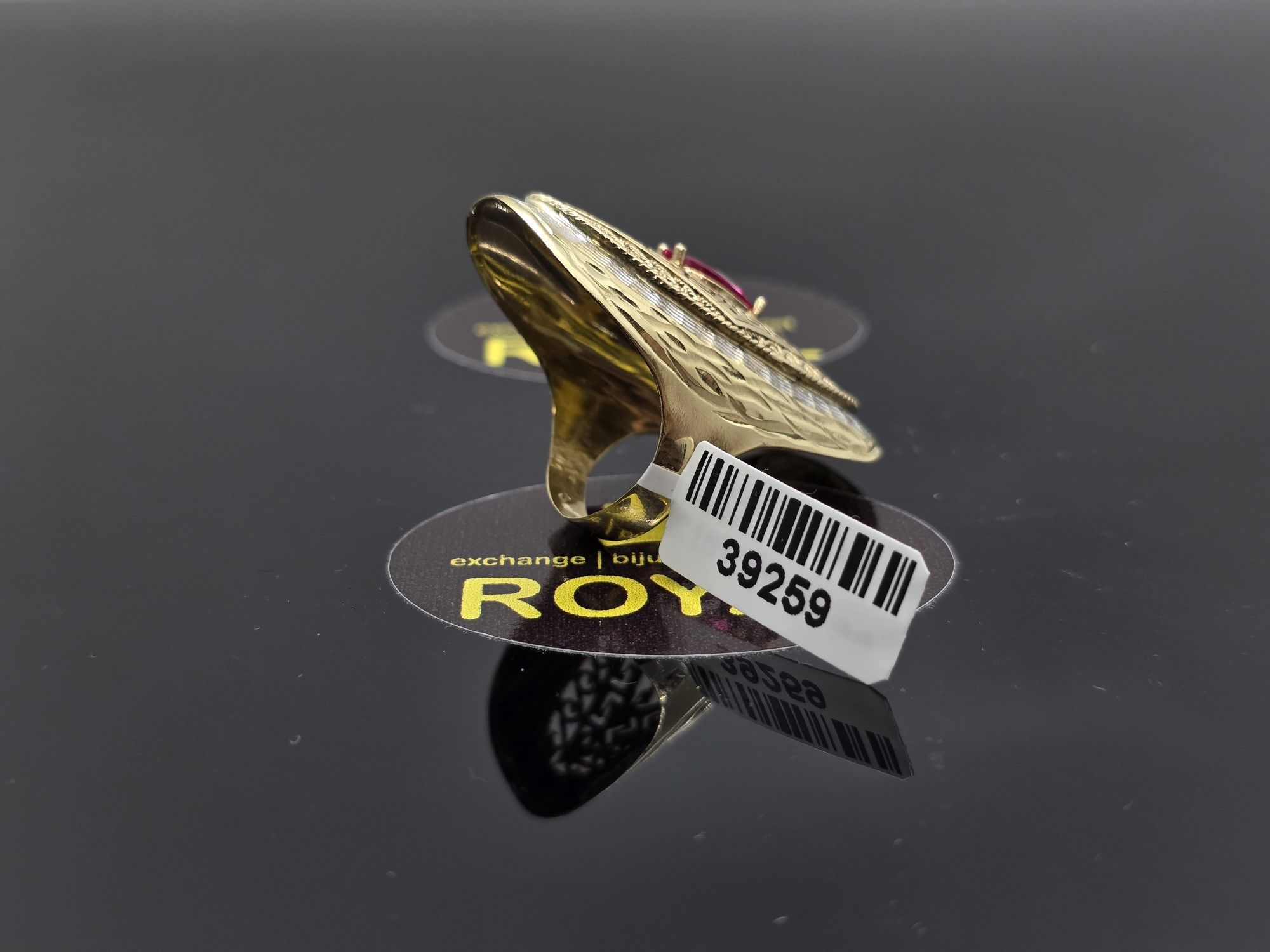 Bijuteria Royal: Inel aur 14k/ Rubin/4.93 gr