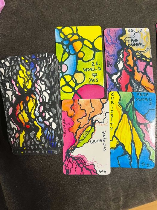 Карти Таро - Нови, абстрактни, ръчно рисувани