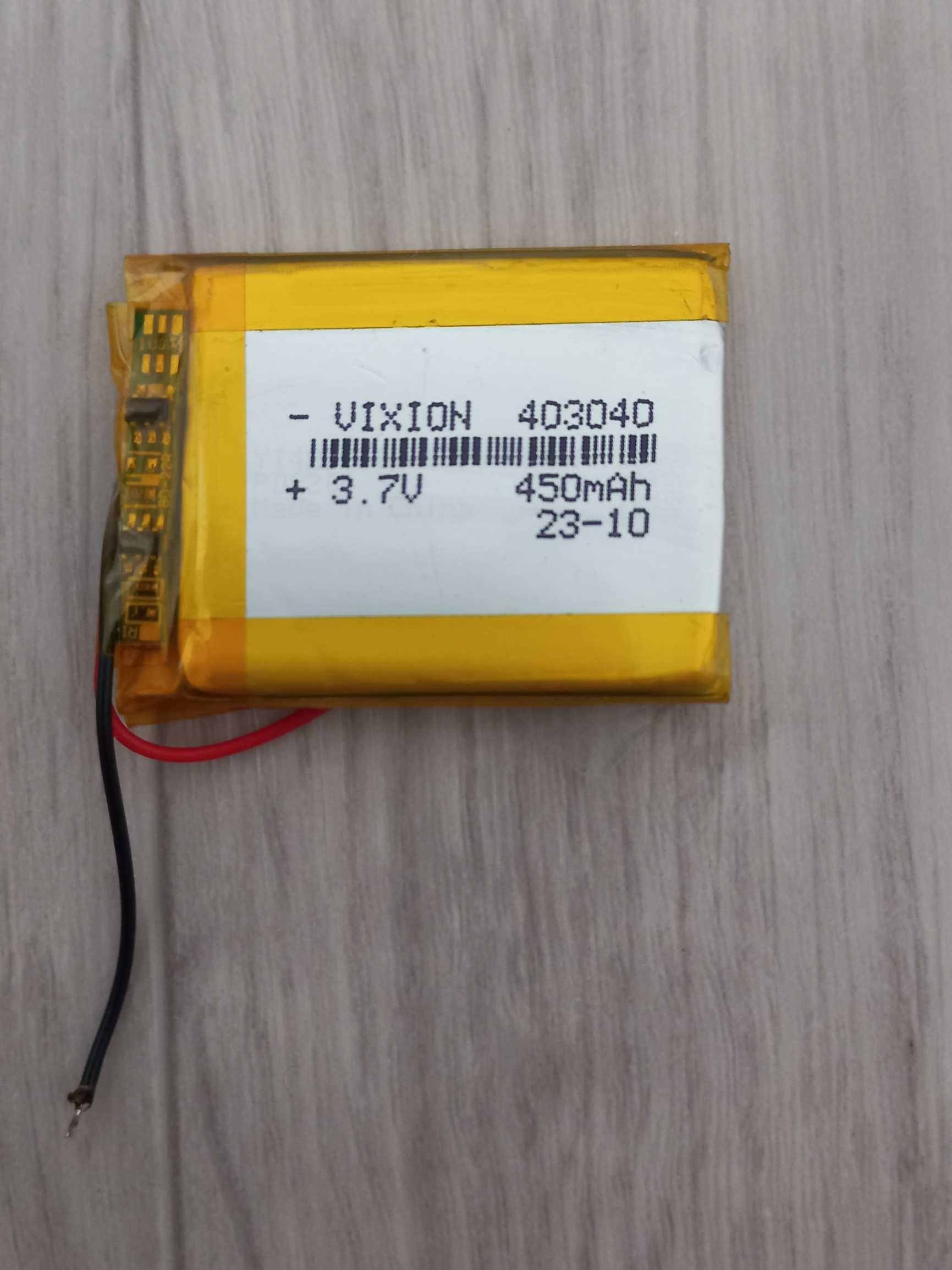 АКБ универсальная 403040   напр 3,7V  ёмк450 mAh для видеорегистратора