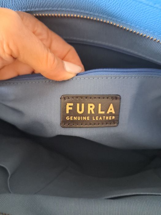Чанта Furla естествена кожа