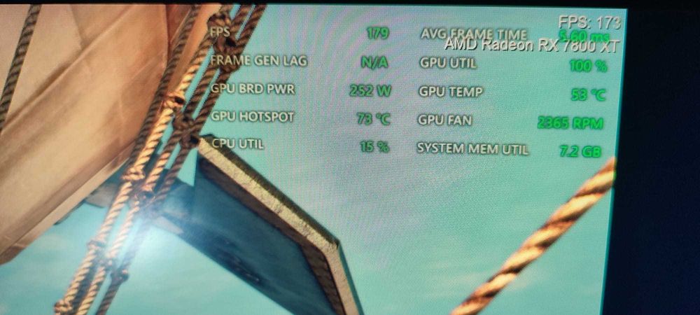 Placă Video Sapphire RX 7800 XT MBA 16GB GDDR6 – stare excelentă