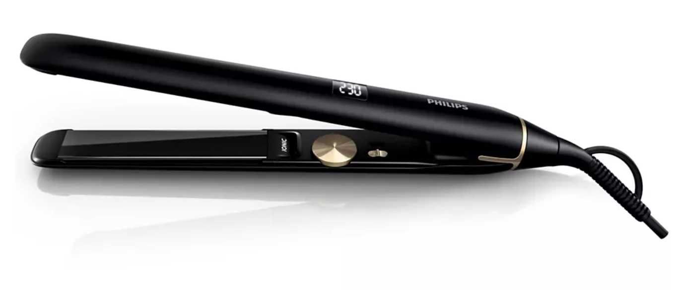 Професионална преса за коса Philips HPS930/00, Йонизираща функция