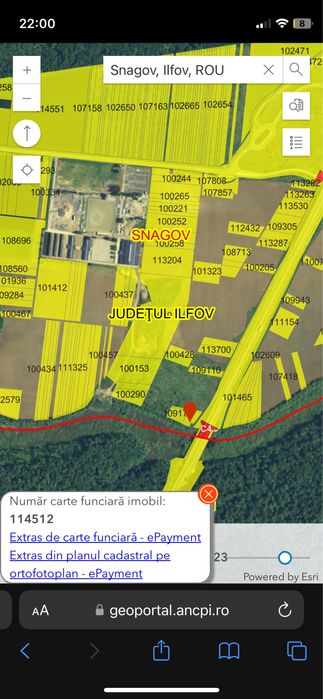 Teren extravilan snagov A3 1800 mp