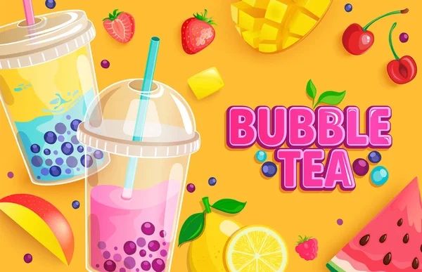 Праздники, выезд с бабл ти bubble tea, аниматоры, клубника