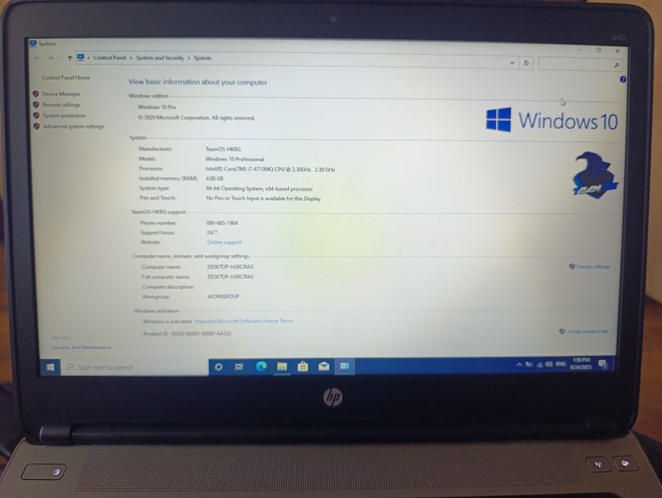 HP probook 640 G1 i7 gen 4
